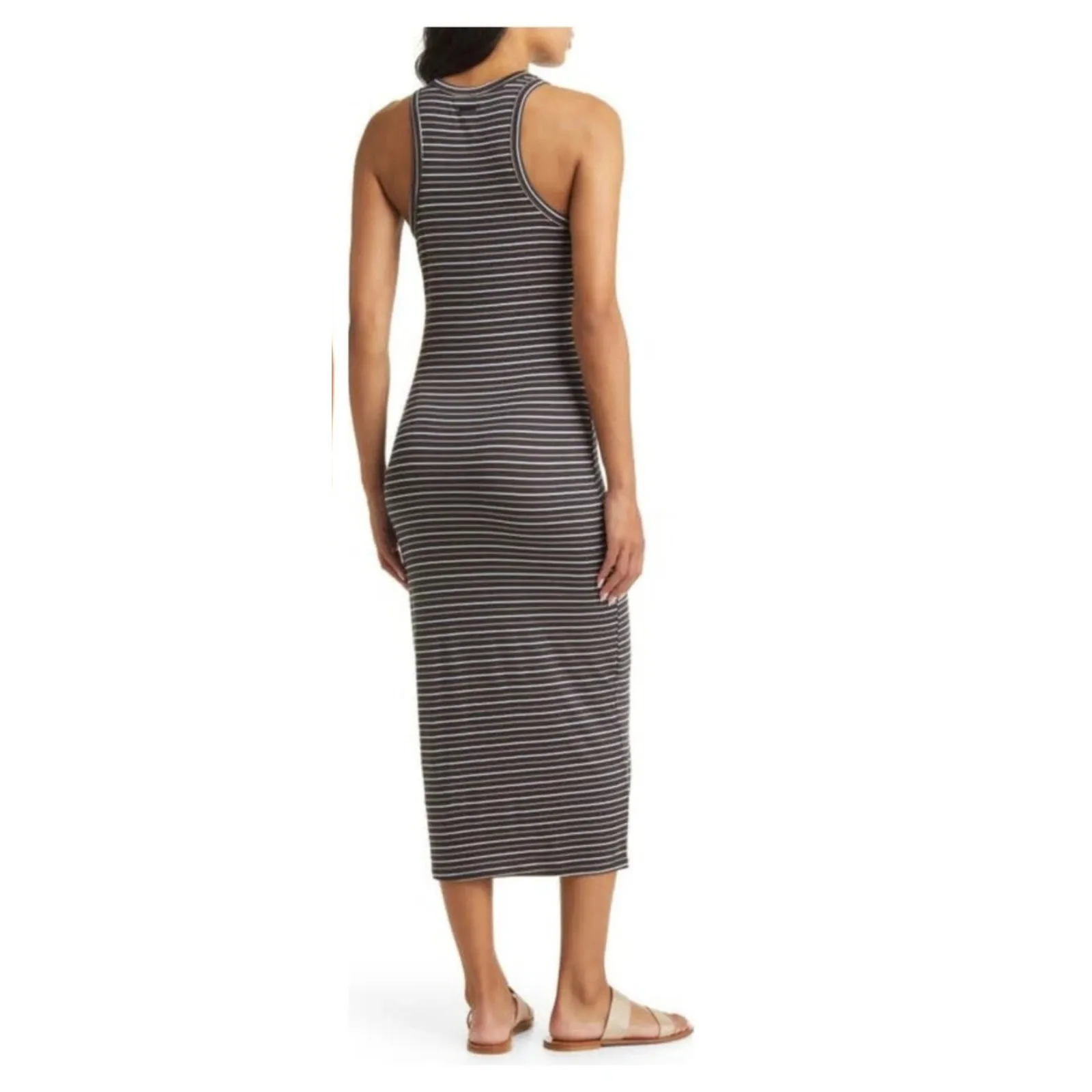 Billabong Young Love Stripe Sleeveless Midi Dress Size Small - Image 2