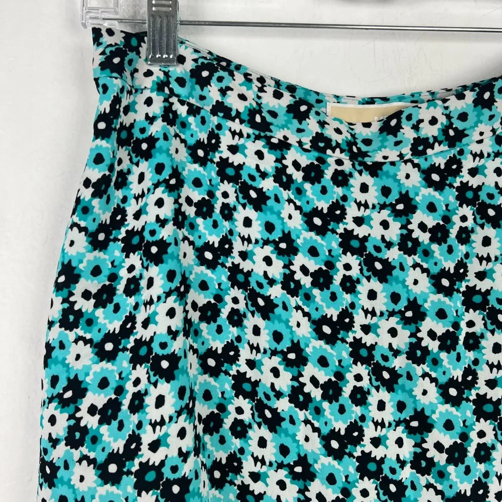 NWT MICHAEL Michael Kors Carnation Silk-Georgette Skirt Mini Floral Size 2 NEW - Image 3