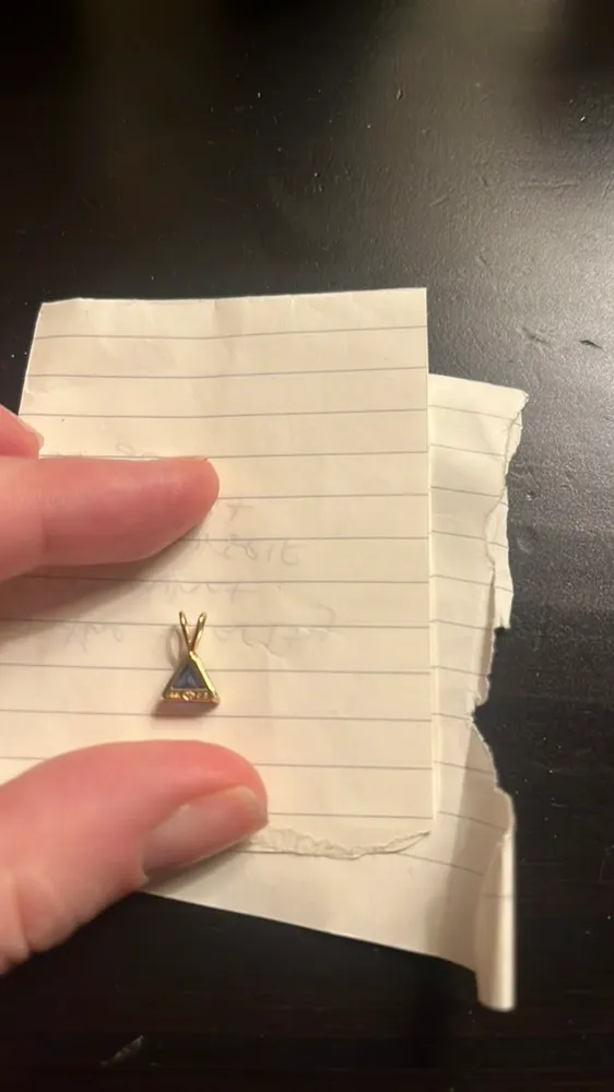 Gold Triangle Charm - Image 4