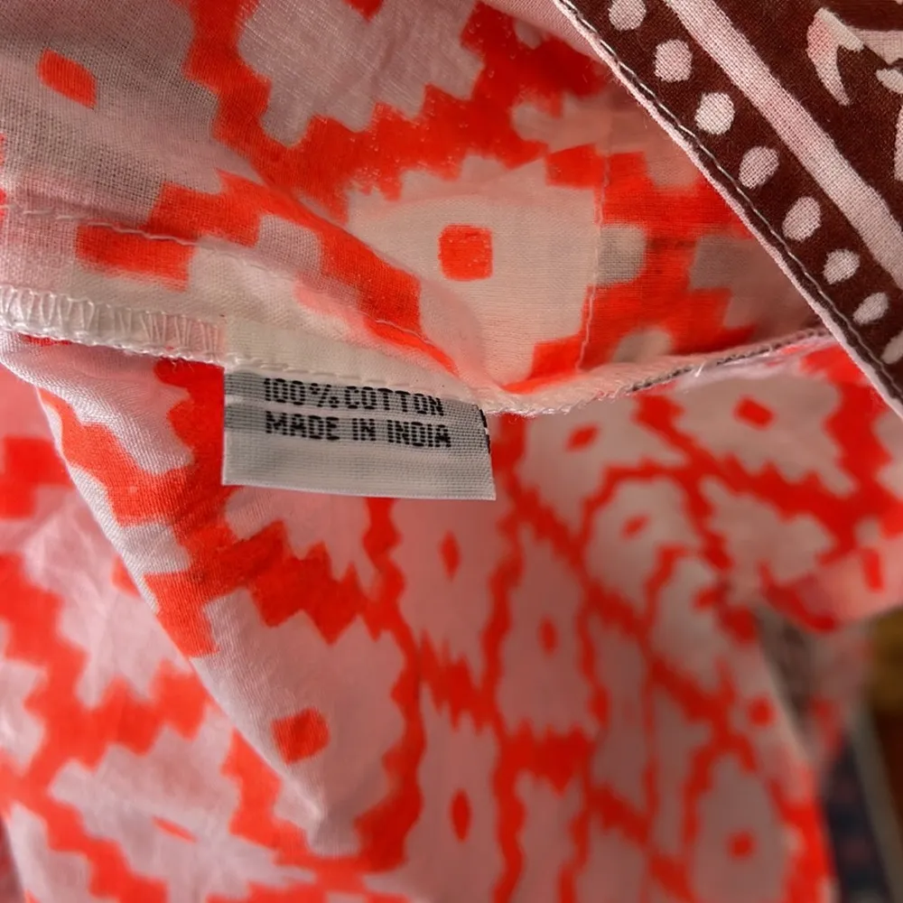 SZ Blockprints‎ for jcrew Leyla tunic neon coral - Image 11