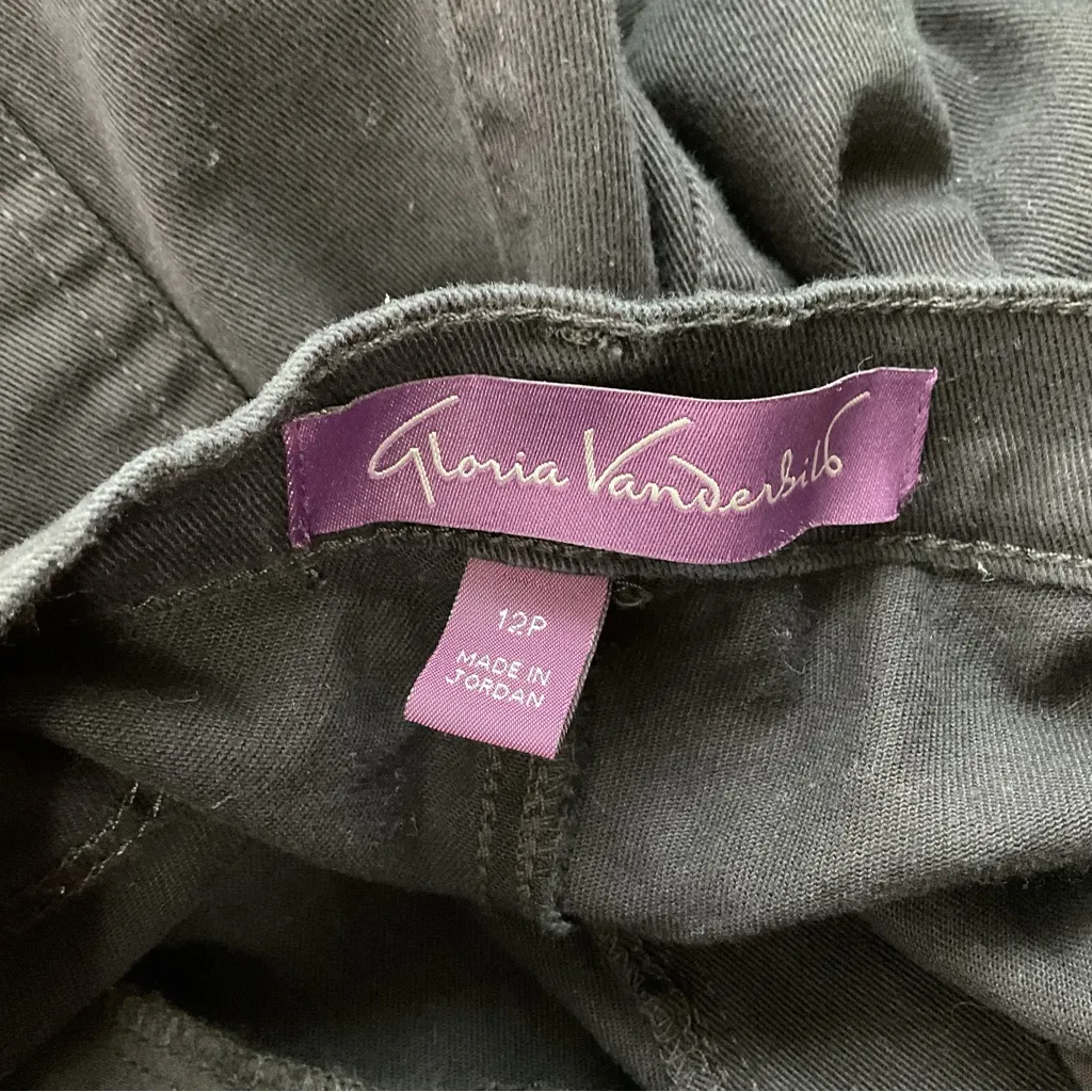 Gloria Vanderbilt Black Amanda Straight Leg Jeans Size 12P‎ - Image 7