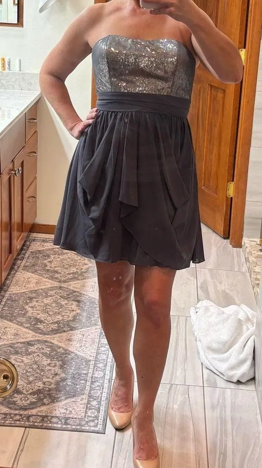 Strapless cocktail dress - Image 11