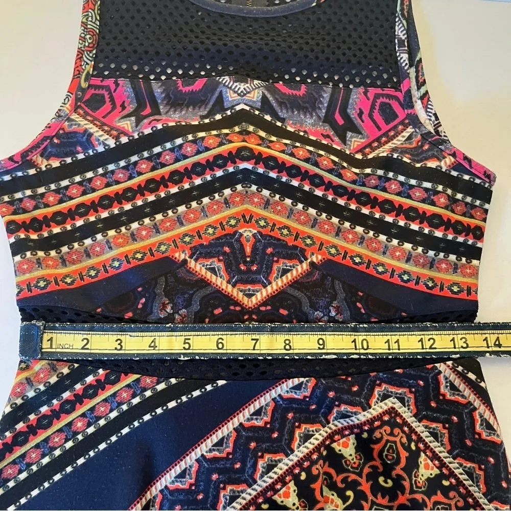 Anthropologie Boho Sleeveless Fit & Flare Dress – Mesh Detail, Size M - Image 10