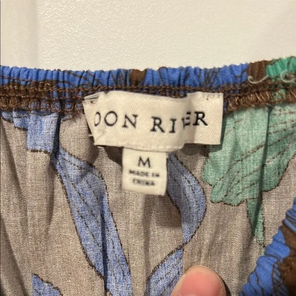 Moon River Blue and Green‎ Spaghetti Strap Sundress medium - Image 3