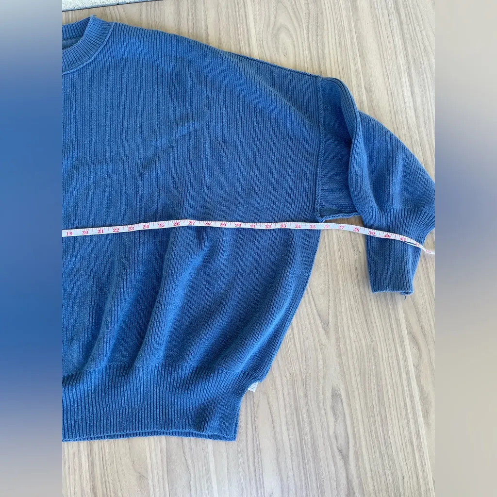 Free People Blue Cowl Neck Sweater - Image 8