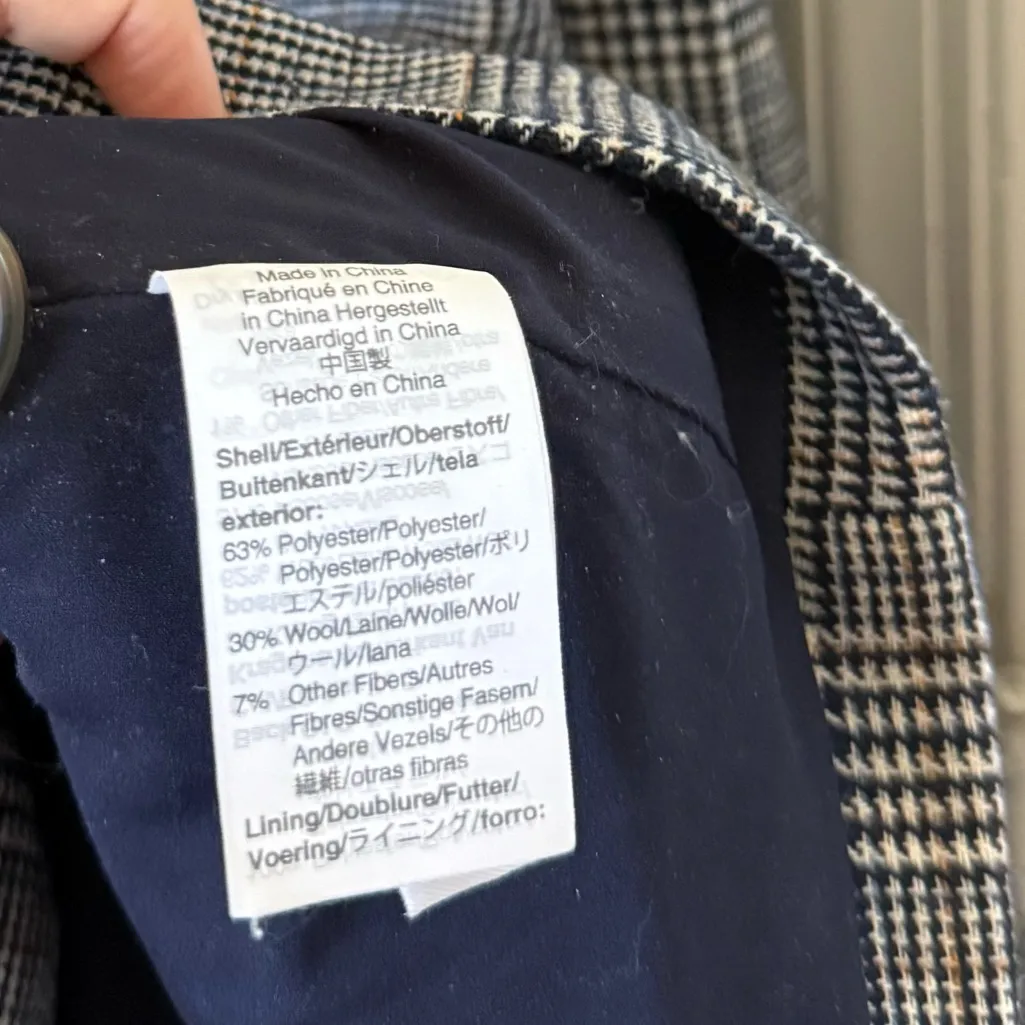 Madewell Dorset Blazer in Navy Glen Plaid - Image 5