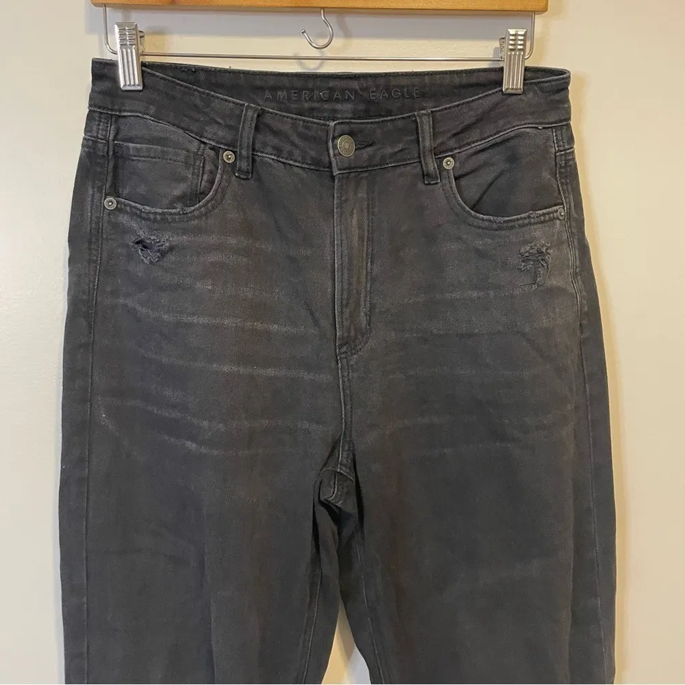 American Eagle  Mom Straight Jean Black - Image 2