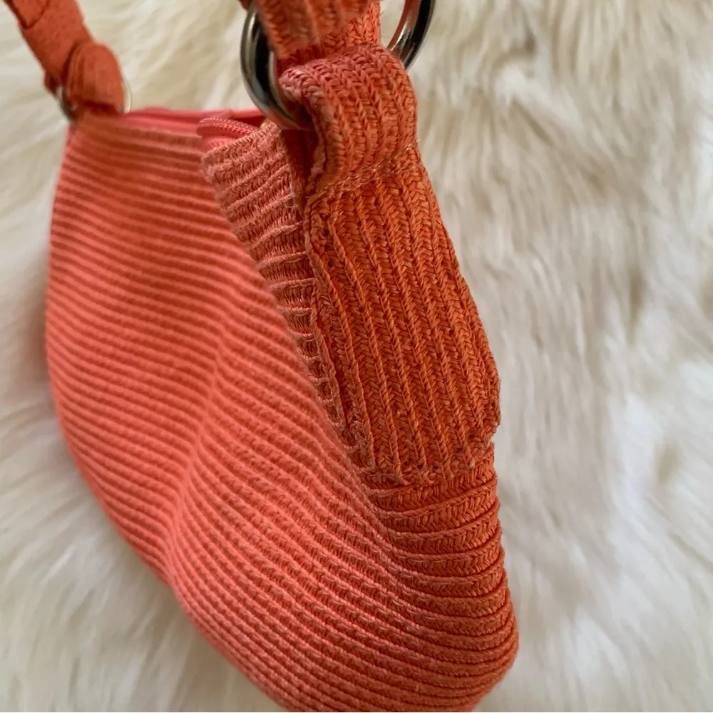 Talbots Woven Coral Small Shoulder Bag - Image 3