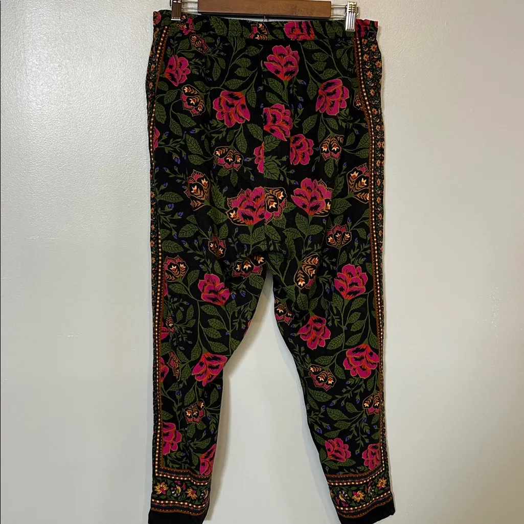 Farm Rio Pants‎ Lightweight Printed Viscose Size Large - Image 4