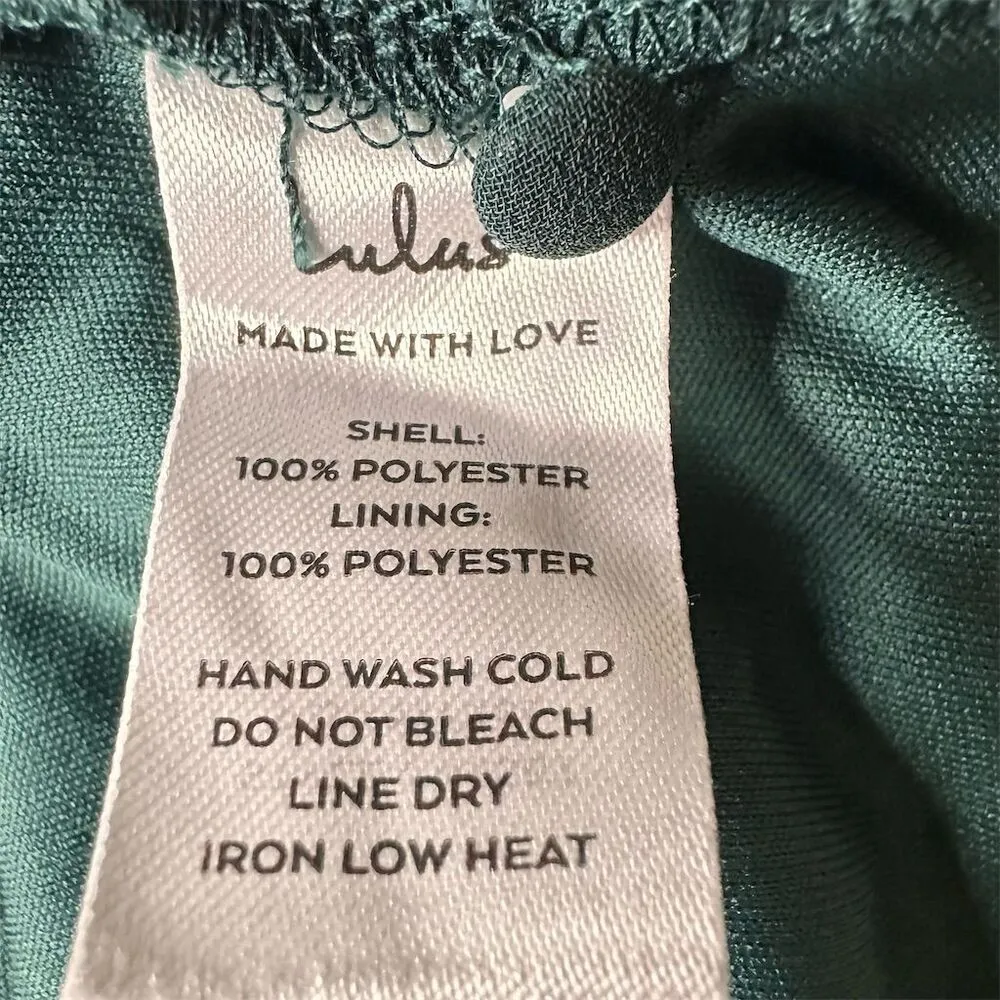 NWT Lulus Women's XL Confidently Charismatic Emerald Backless Halter Maxi Dress - Image 10