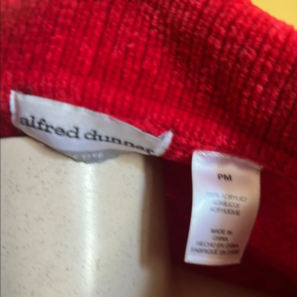 Alfred Dunner Red Knit Sweater Size undefined - Image 2