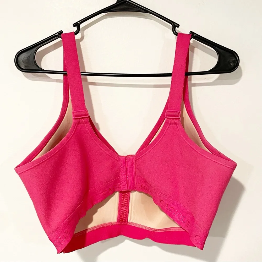 Cacique Plus Size 40DDD Pink Banded Lightly Lined No Wire Bra - Image 5