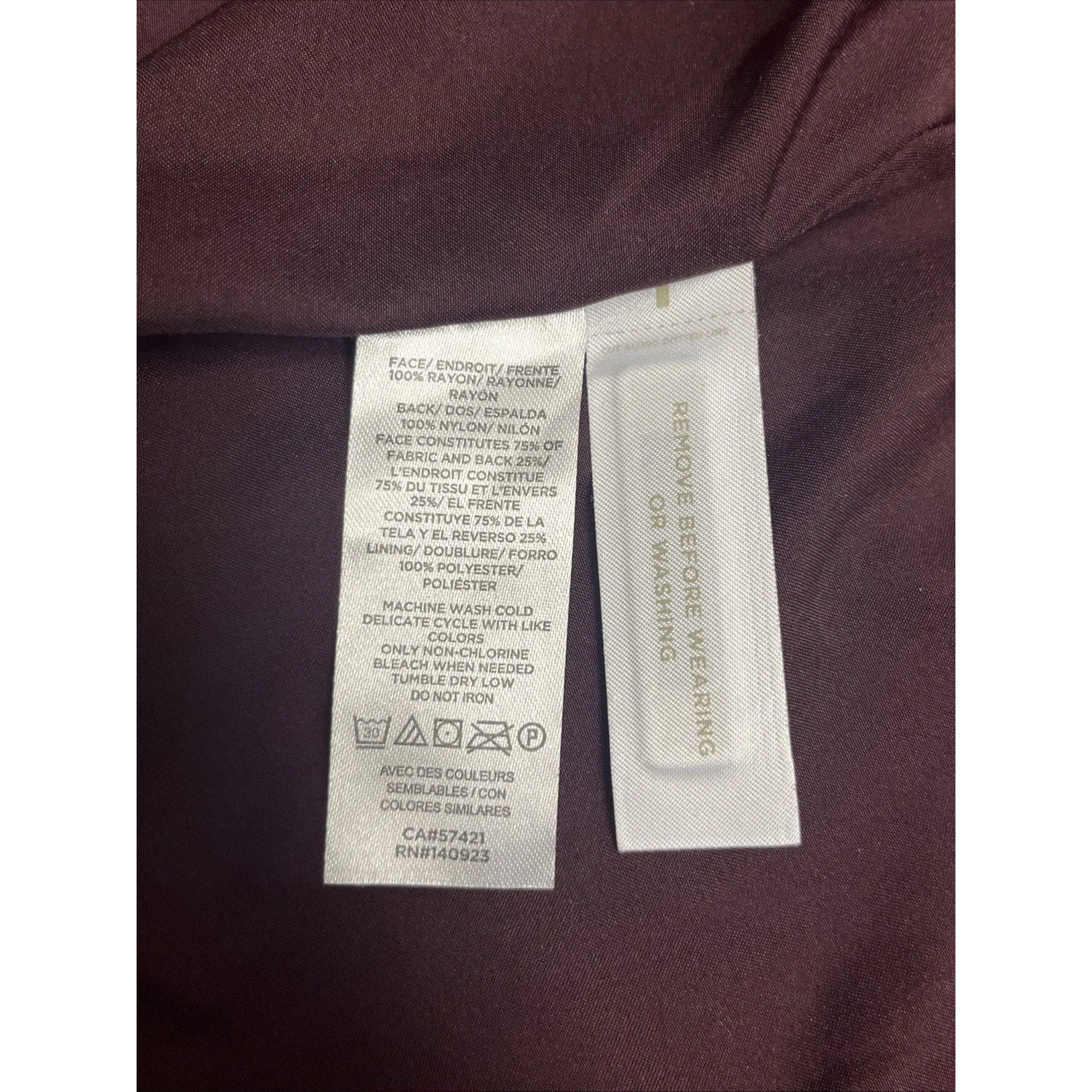 Loft Women’s Velvet Gorgeous Red Button Down Jacket Long Sleeve Pockets Small - Image 12