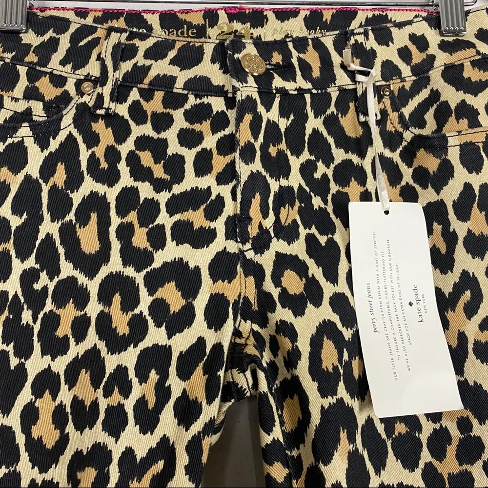 Kate Spade  perry street leopard skinny jeans - Image 6
