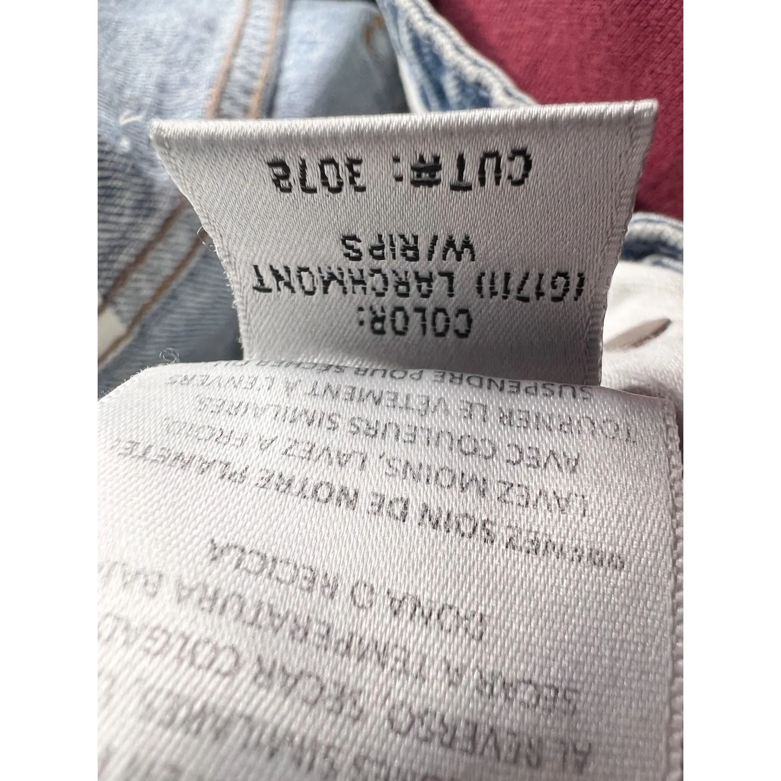 GRLFRND Karolina High Rise Straight Crop in Larchmont with Rips Size 25 - Image 10