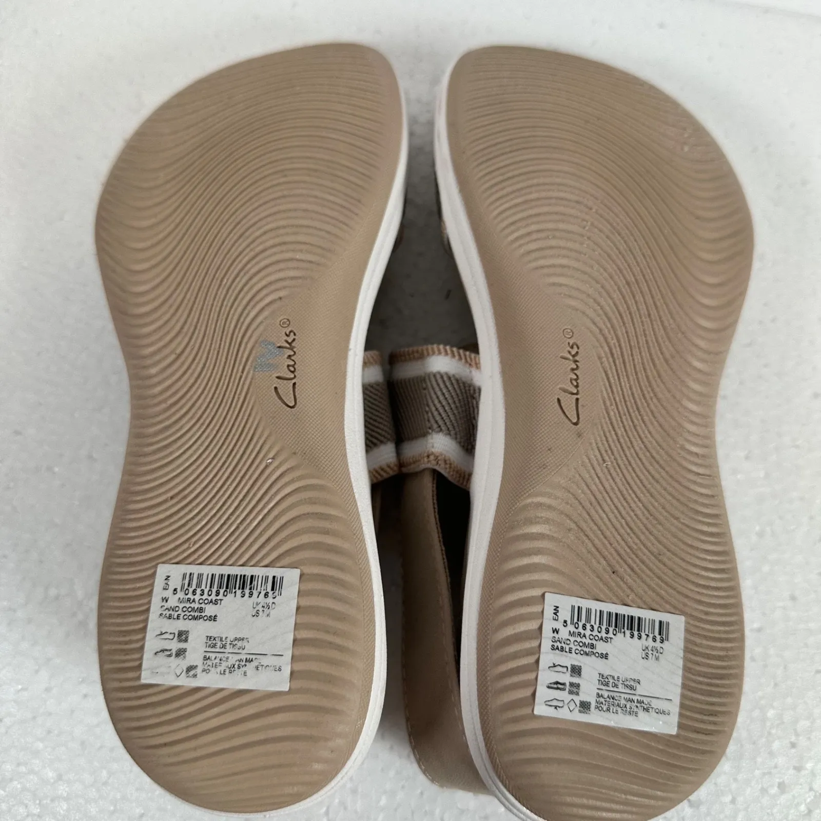 Cloudsteppers by Clarks Mira Coast Ankle Strap Sandal Women's 7M Sand Beige - Image 11