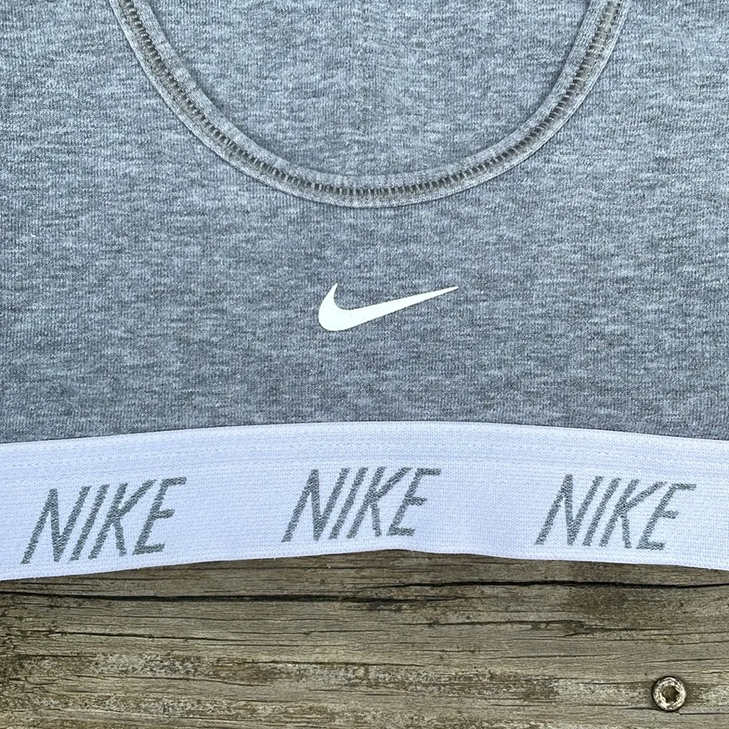 Nike Classic Sports Bra Grey Small - Image 4