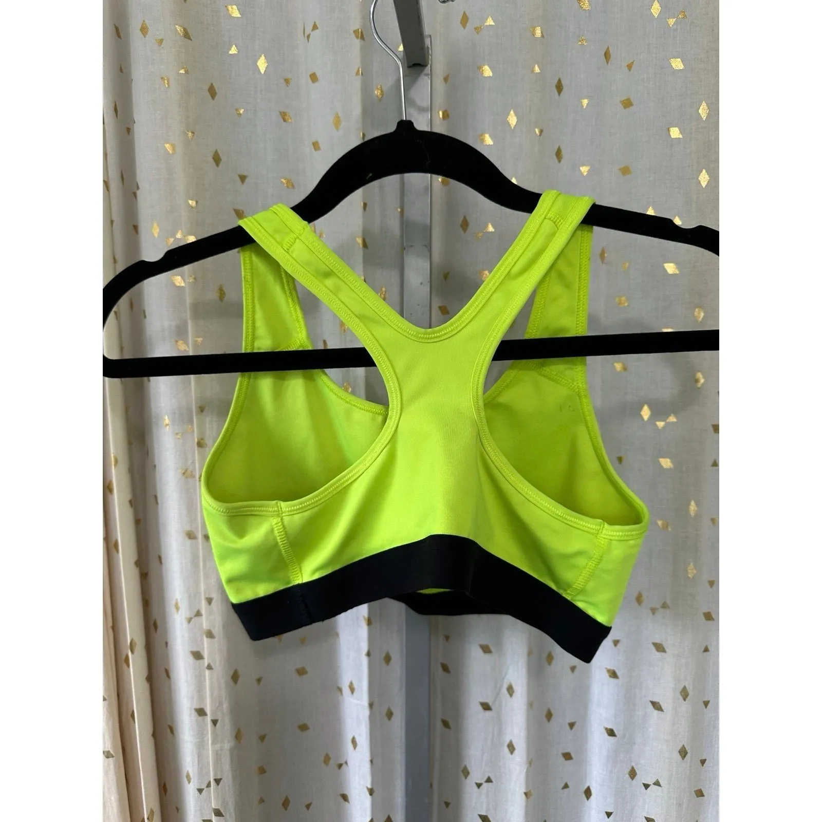 Nike Women's Performance Pro Classic Volt Dri Fit Swoosh Non Padded Sports Bra M - Image 3