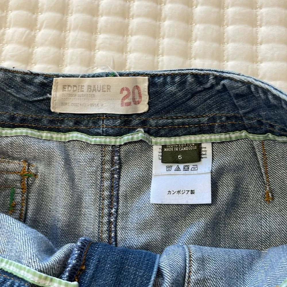 Eddie Bauer Vintage Denim Jean Skirt W/Back Pocket Size 6 - Image 4