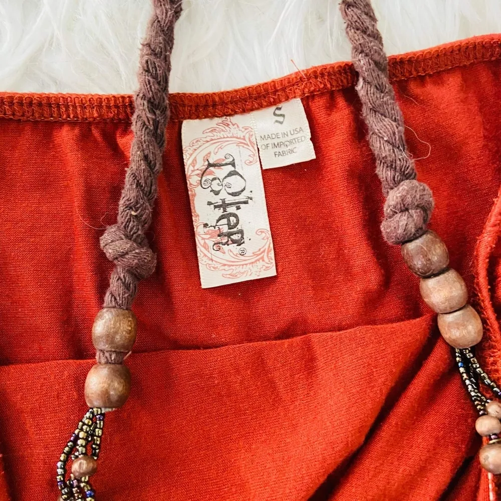 L8ter Beaded Halter Tie Top - Image 4