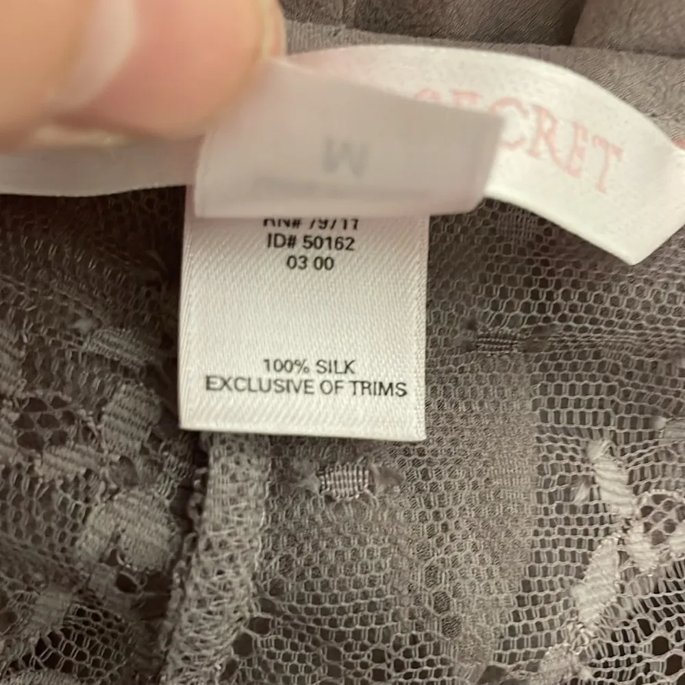 100% Silk Victoria's Secret Lavender Mauve Lace Lingerie Medium Sexy Mobwife - Image 7