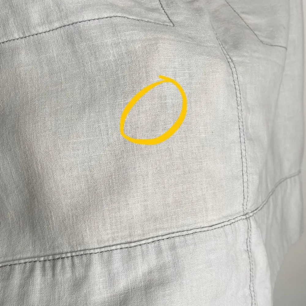 Paper Boy Button Front Linen Blend Skirt - Image 7