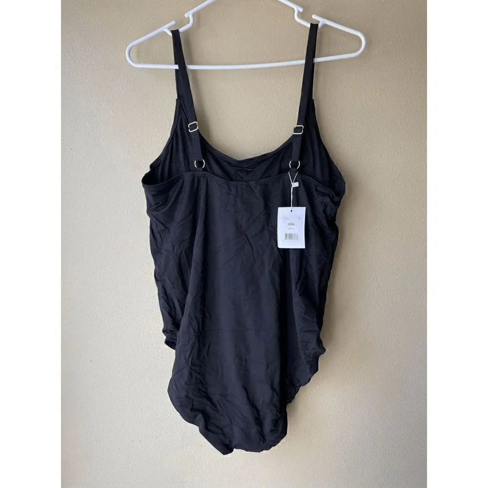 Andie the Amalfi One Piece in Black Women's Size XXXL - Image 2