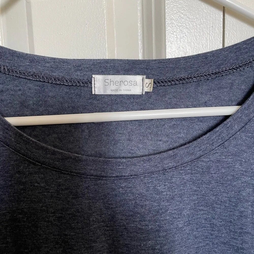 🔵 Sherosa Blue 3/4 Sleeve Tunic Tee. Size small - Image 7