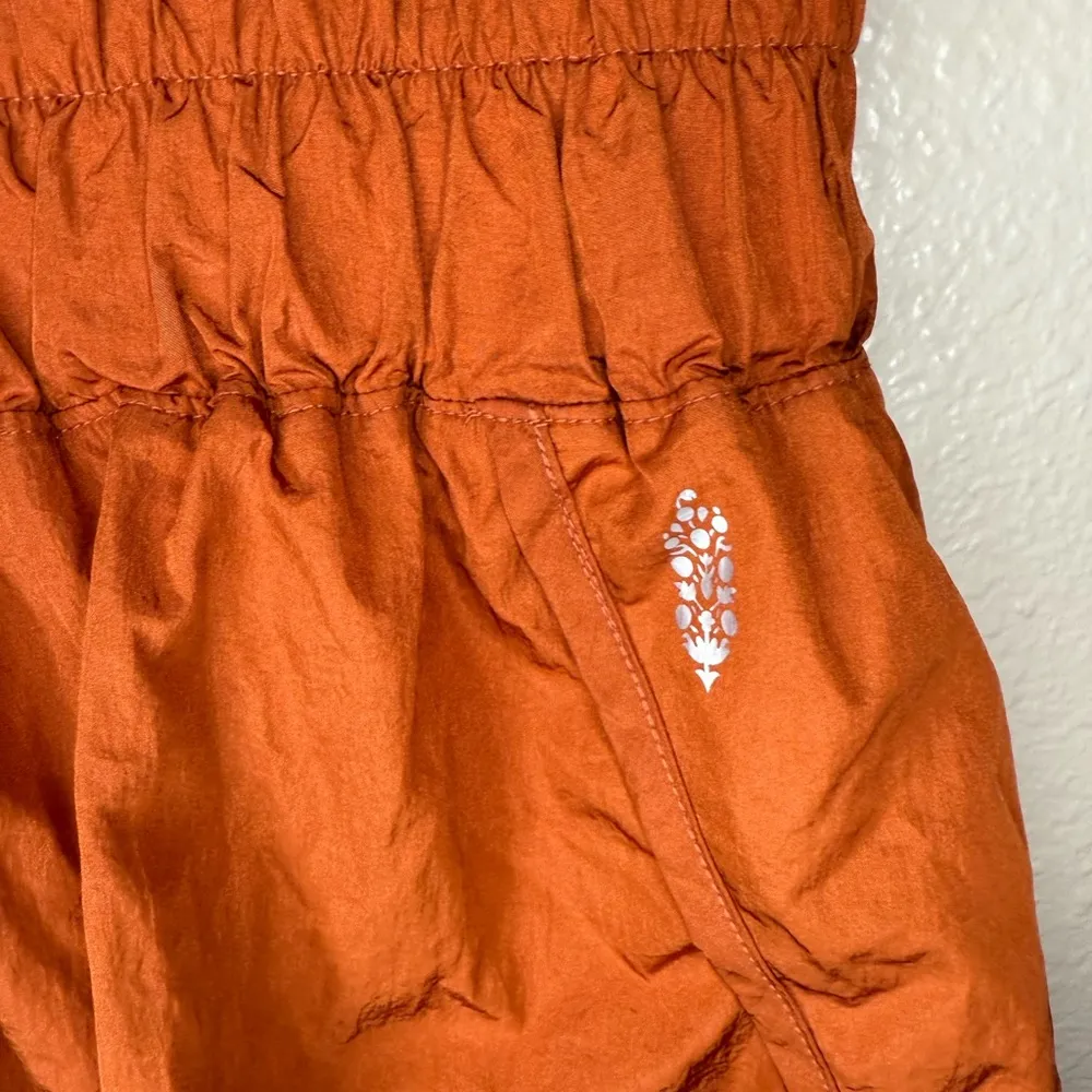 Free People Movement The Way Home Rust Burnt Orange Athletic Shorts - Image 3