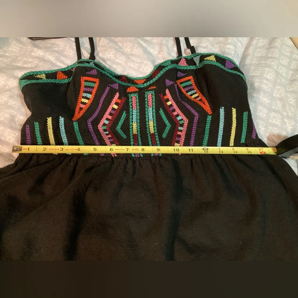 Staring At Stars /Urban Outfitters size 12 black tribal print mini dress/long top - Image 8