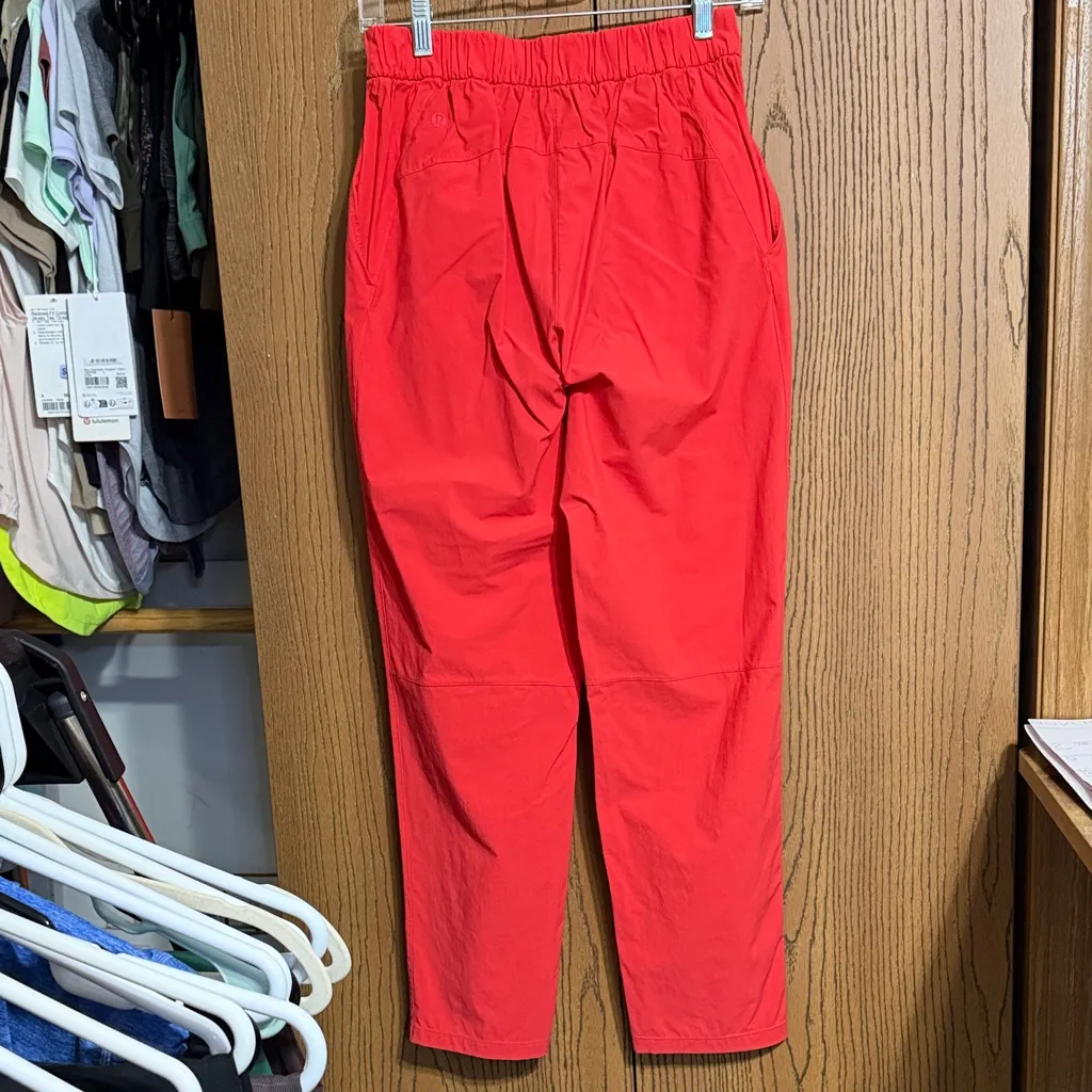 Lululemon Your True Trouser HR Pant Sz4 Carnation Red - Image 5