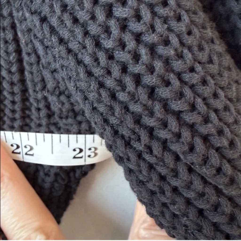 Jenni Kayne Cotton Cabin Sweater Black - Image 8