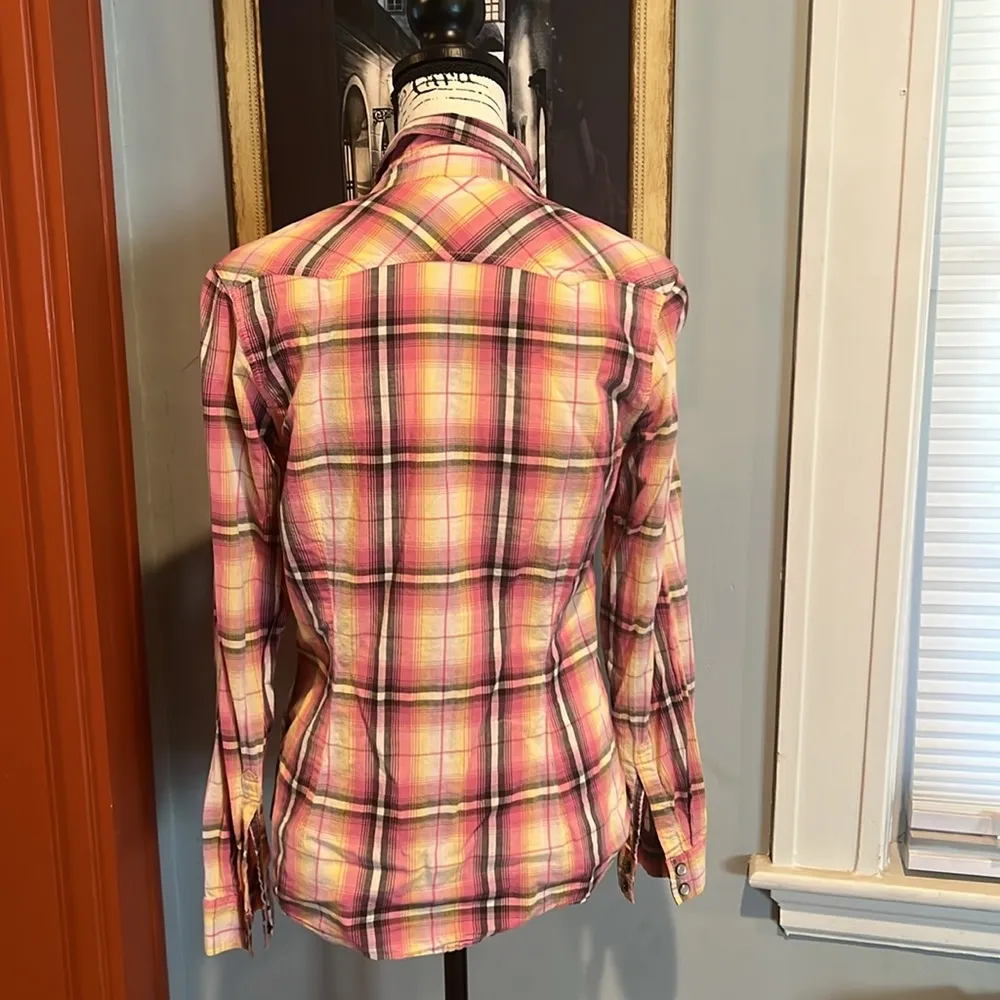 Natural Reflections Plaid Button-Up Shirt (M) - Image 4