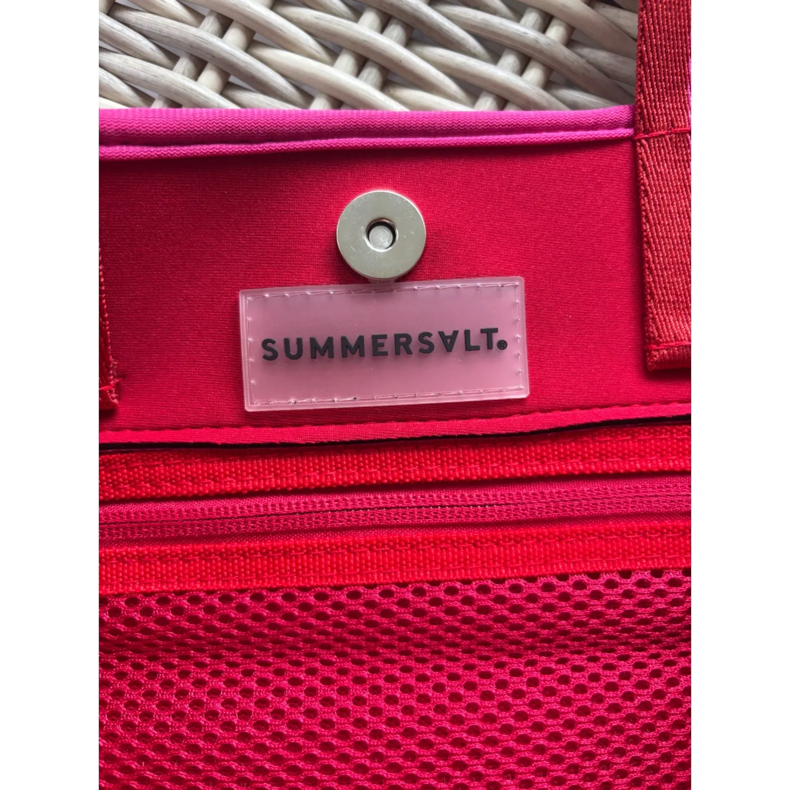 Summersalt The Perfect Beach Tote Colorblock Neoprene Beach Travel Vacation - Image 5