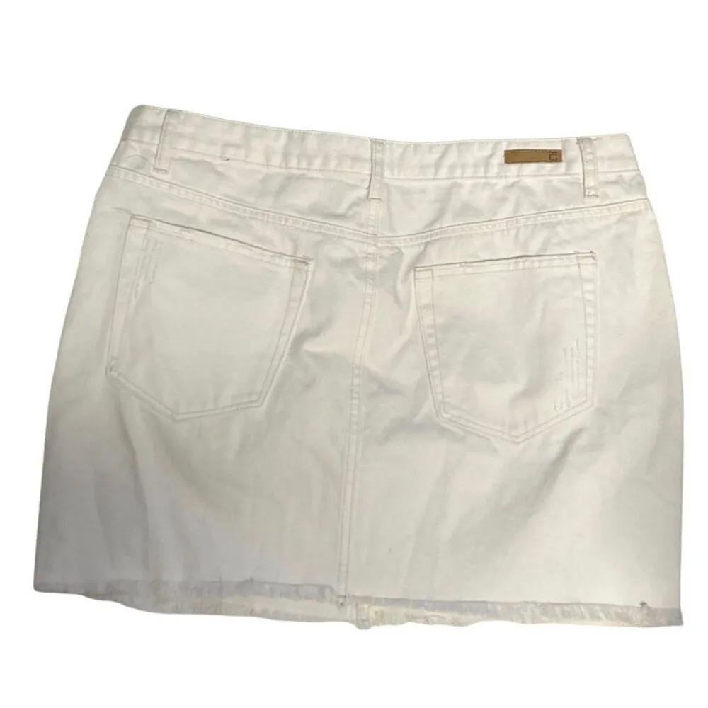 True Craft Denim White Skirt size 5 - Image 3