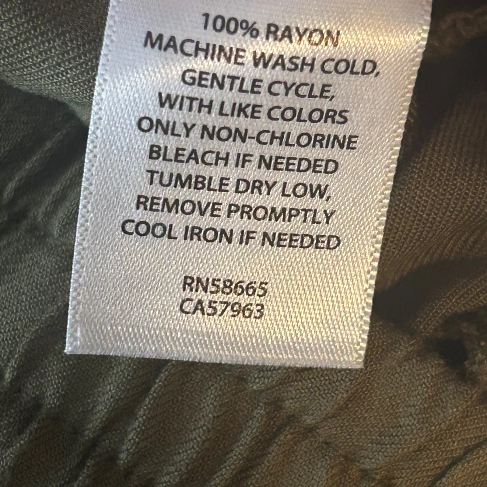 Melrose and Market Olive Green Wide Leg Pants Elastic Waist Drawstring XS - Image 4