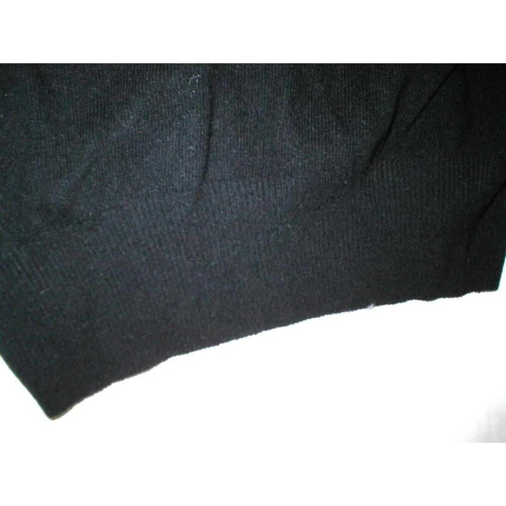 NWT New Womens XS Designer See By Chloe Black Cashmere Wool Sweater Turtleneck - Image 6