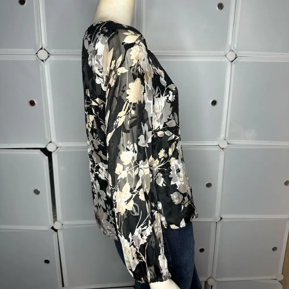 White House Black Market Kelsey Blouse Size 2P - Image 9
