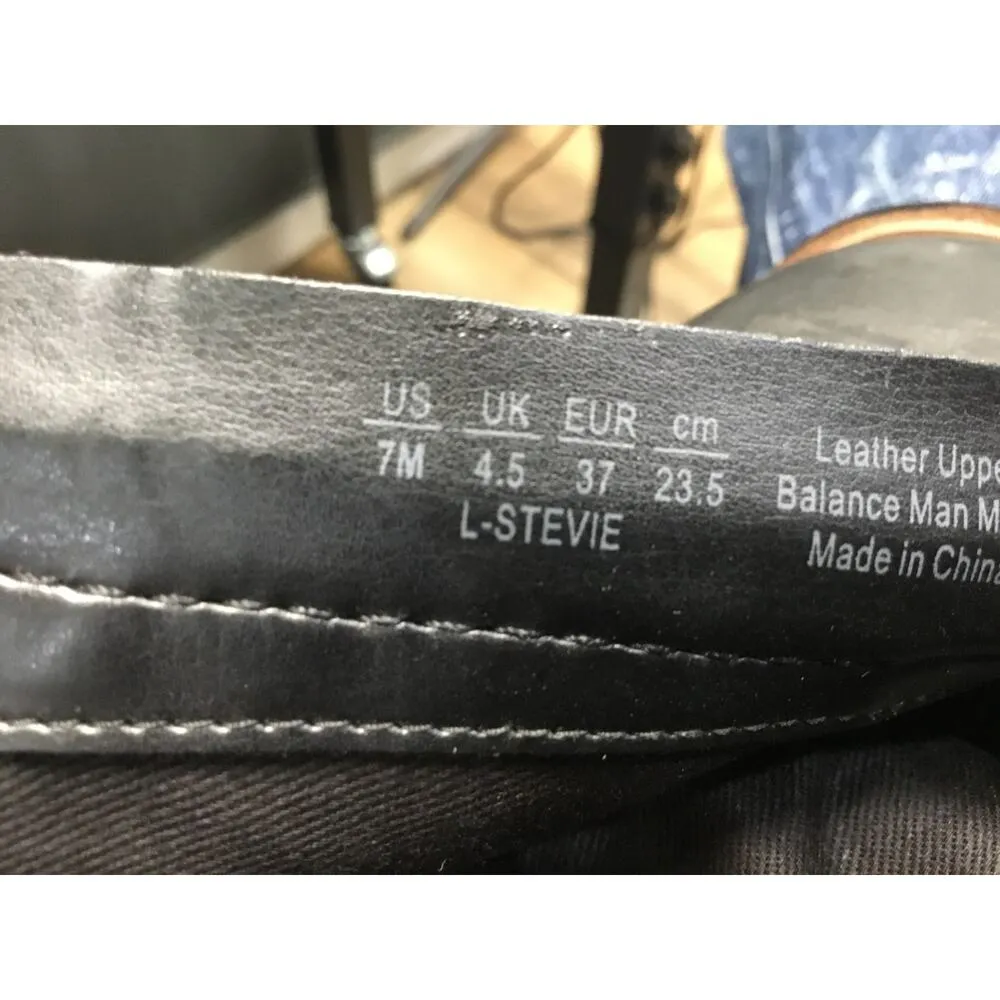 Franco Sarto Stevie Womens 7 Black Leather Side Zipper Square Toe Mid-Calf Boots - Image 8