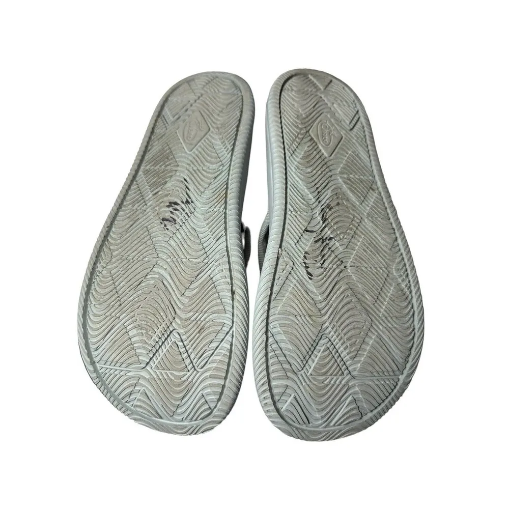 CHACO Size 8 CHILLOS FLIP SADIE AQUA GREY FLIP FLOP SANDALS Women’s Thong #S81-3 - Image 5