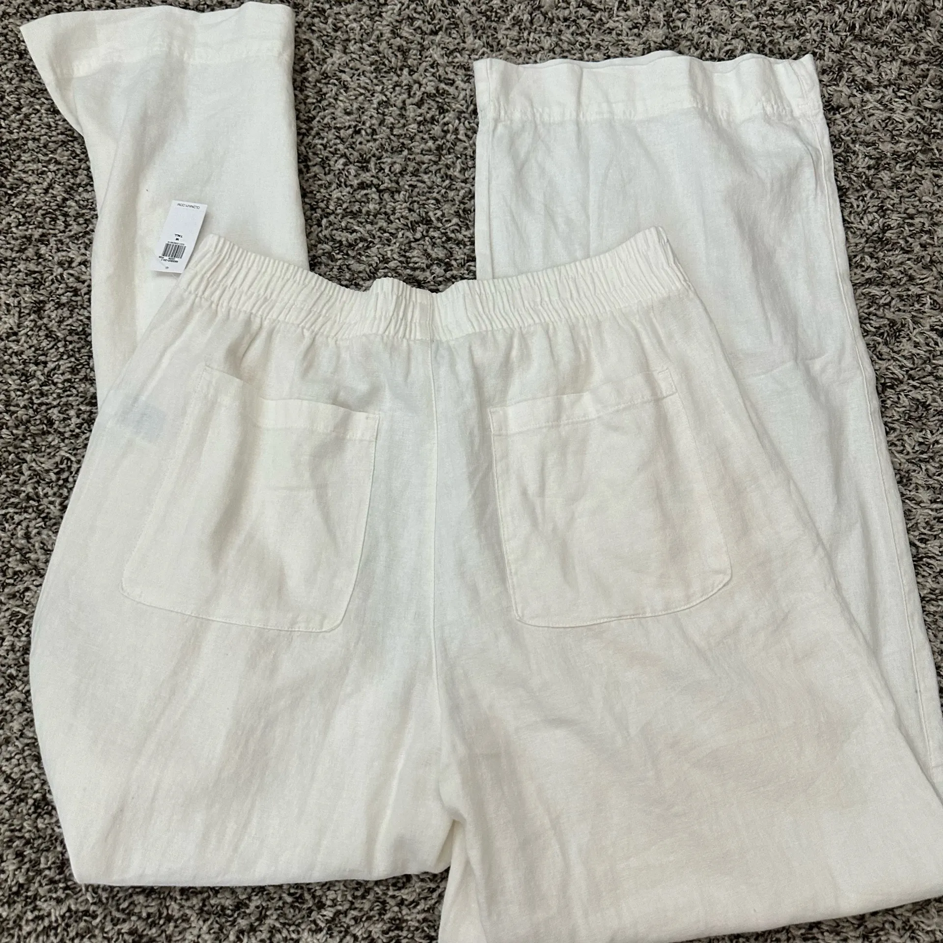 Old navy white linen blend pants - Image 4