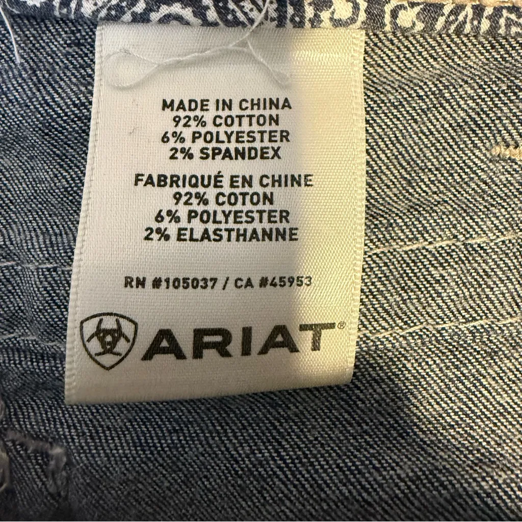 Ariat REAL Spitfire Bootcut Riding Jeans SHORT - Image 6