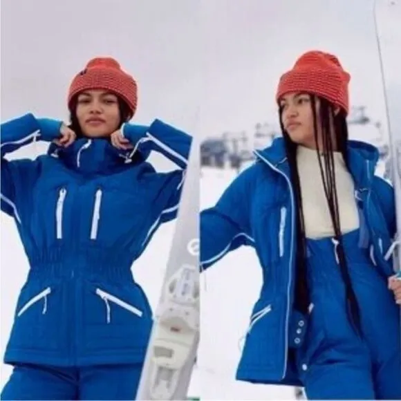 New! Free People Movement All Prepped Ski Jacket in Sapphire Blue size XS‎ - Image 4