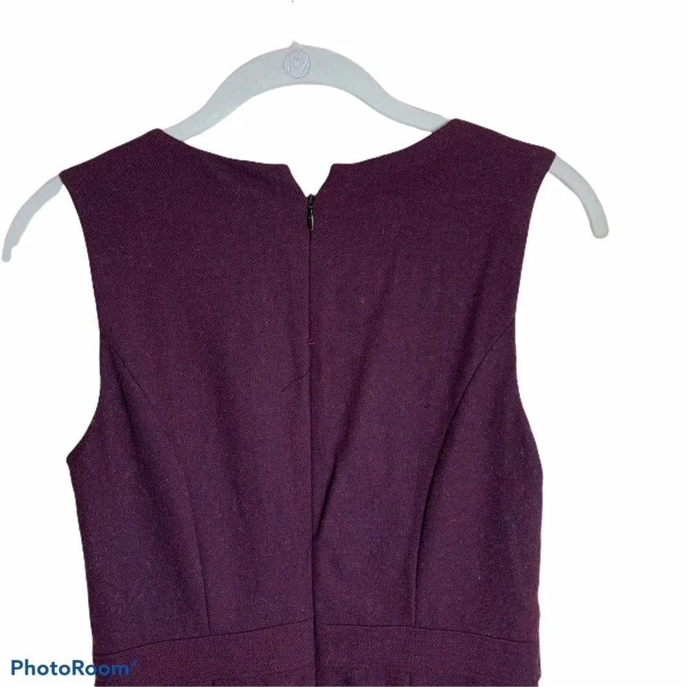 Banana Republic‎ Dark Maroon Sleeveless Dress - Image 5