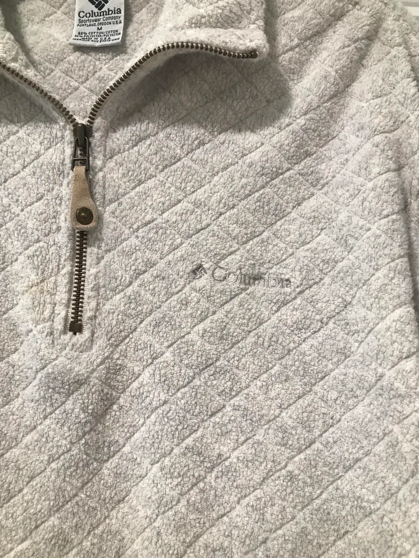 Off White Half Zip Pullover - Image 3