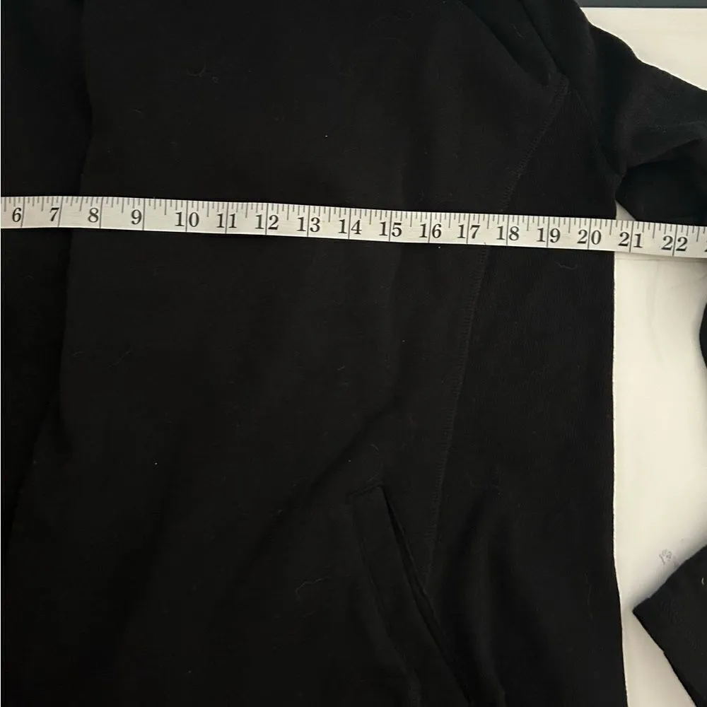 Anthropologie Saturday Sunday Black Convertible Hooded Open Cardigan Size Medium - Image 8