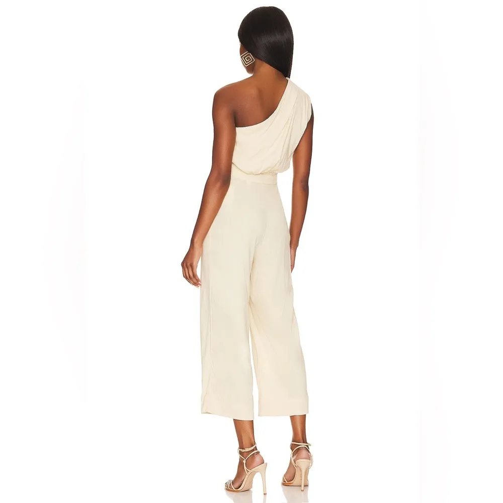 Free People Avery One-Shoulder Cropped Jumpsuit, Revolve Size 0 New w/Tag $168 - Image 2