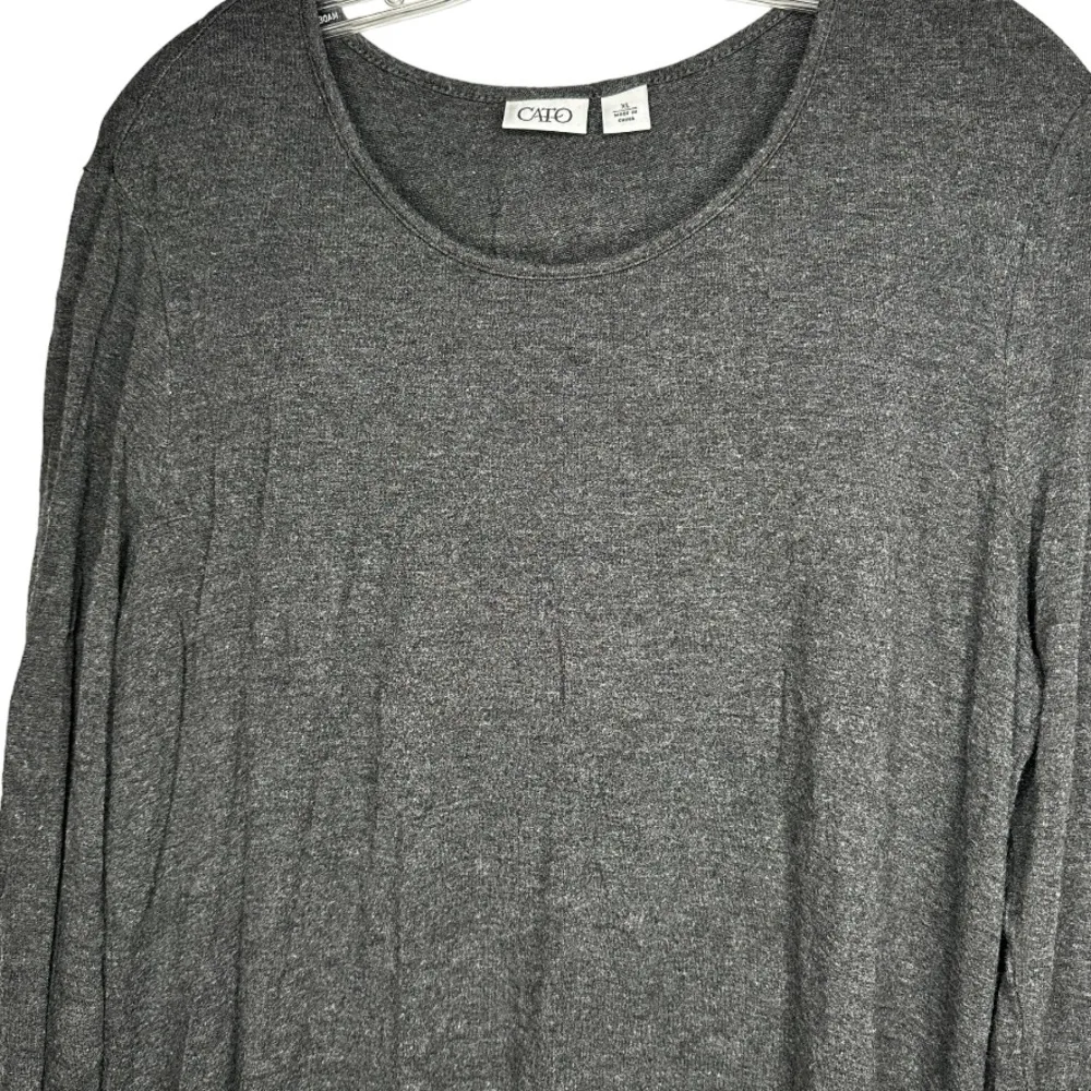 Cato Gray Dress With Fringe‎ - Image 2