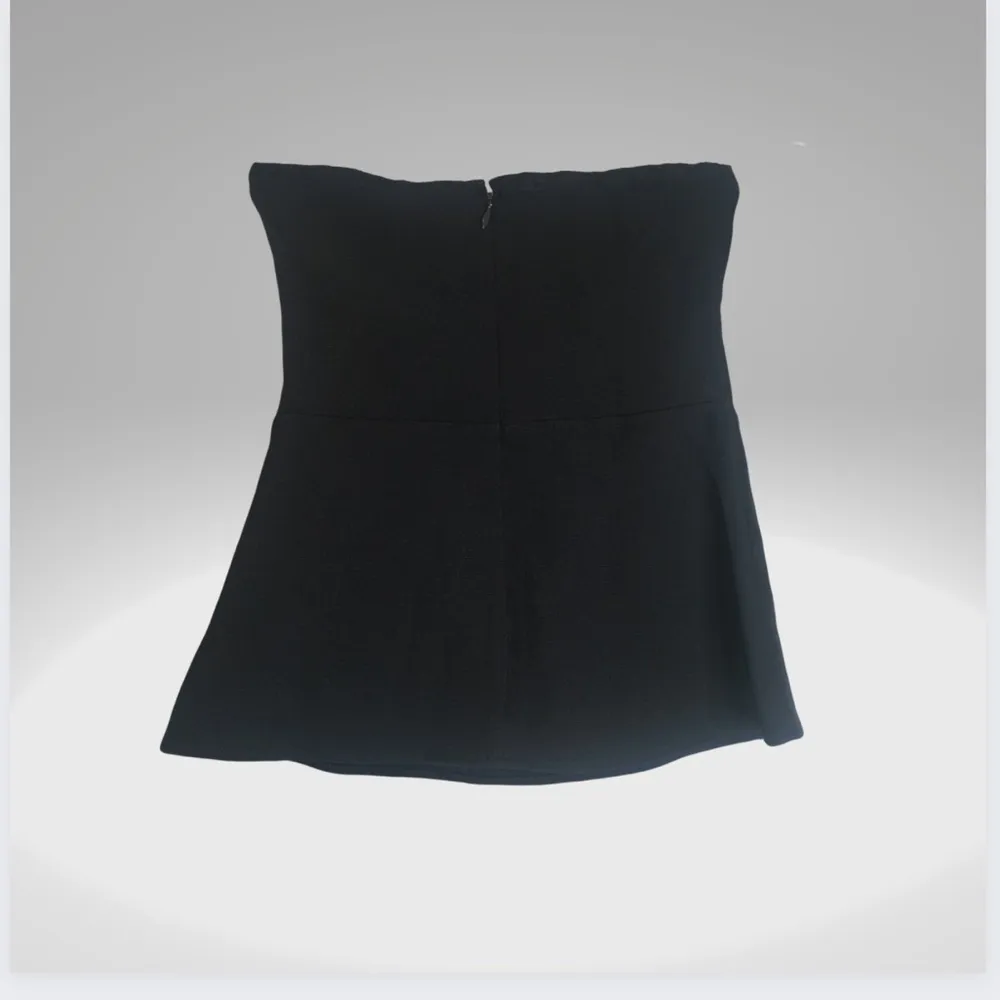 Express bow tie strapless black top - Image 2