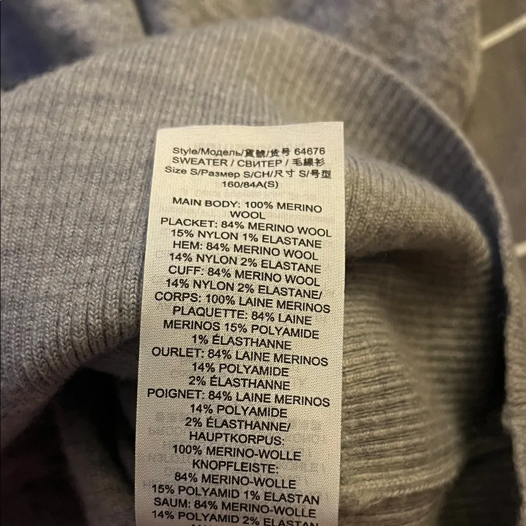 Tory Burch  Wool Gray Cardigan Sweater - Image 5